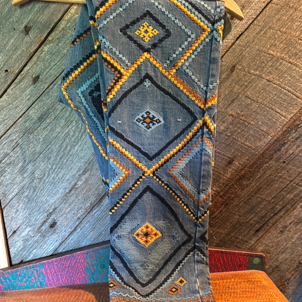 Roberto Cavalli Custom made mens embroidered jeans